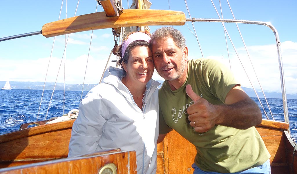 Rocco e Cristiana sul mare